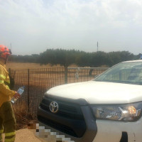 Se queman 30 hectáreas de una finca en Olivenza