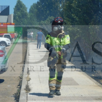 Un incendio alerta a los vecinos del Cerro Gordo en Badajoz