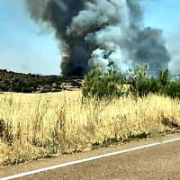 Nuevo incendio en la provincia de Badajoz: activado el nivel 1 de peligrosidad