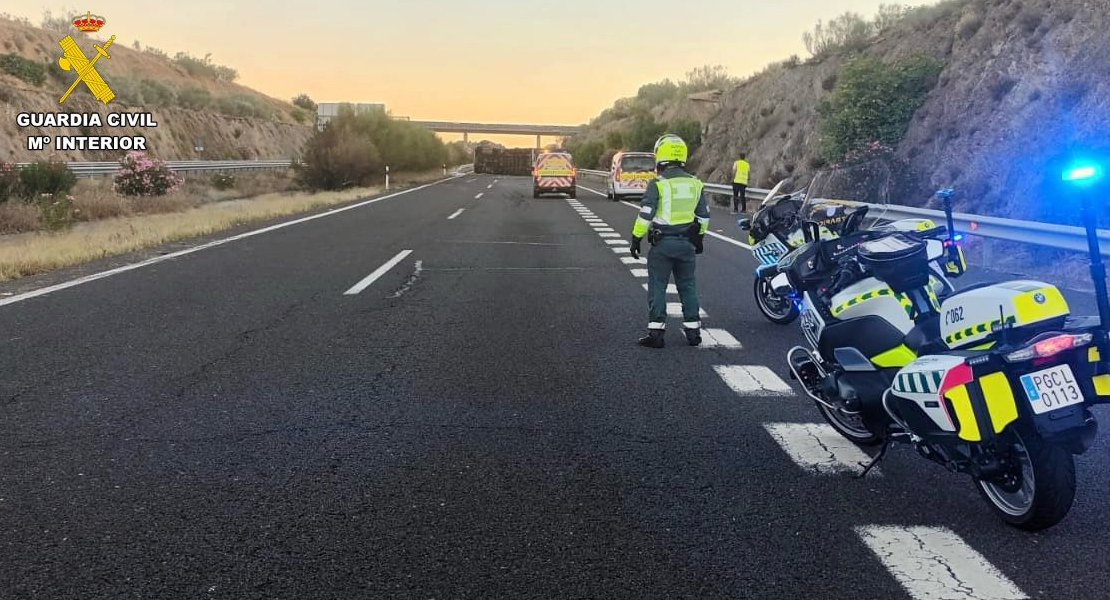 Corte en la A-66 por un siniestro vial en Extremadura