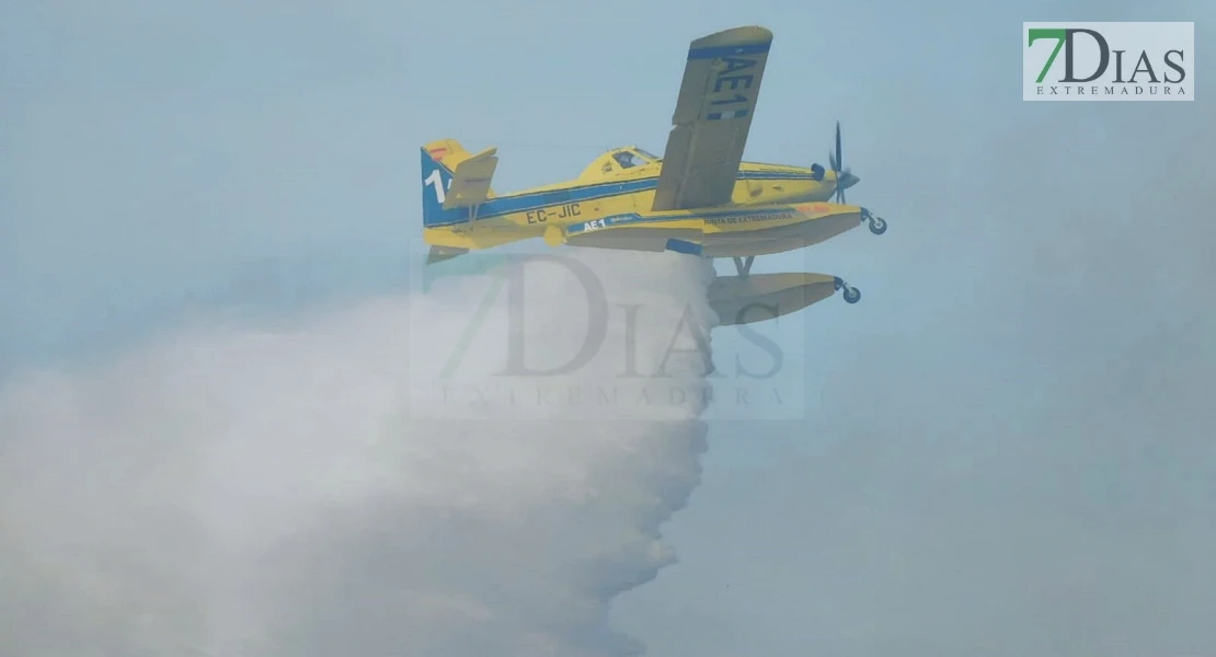 Imágenes y vídeo del incendio a las afueras de badajoz