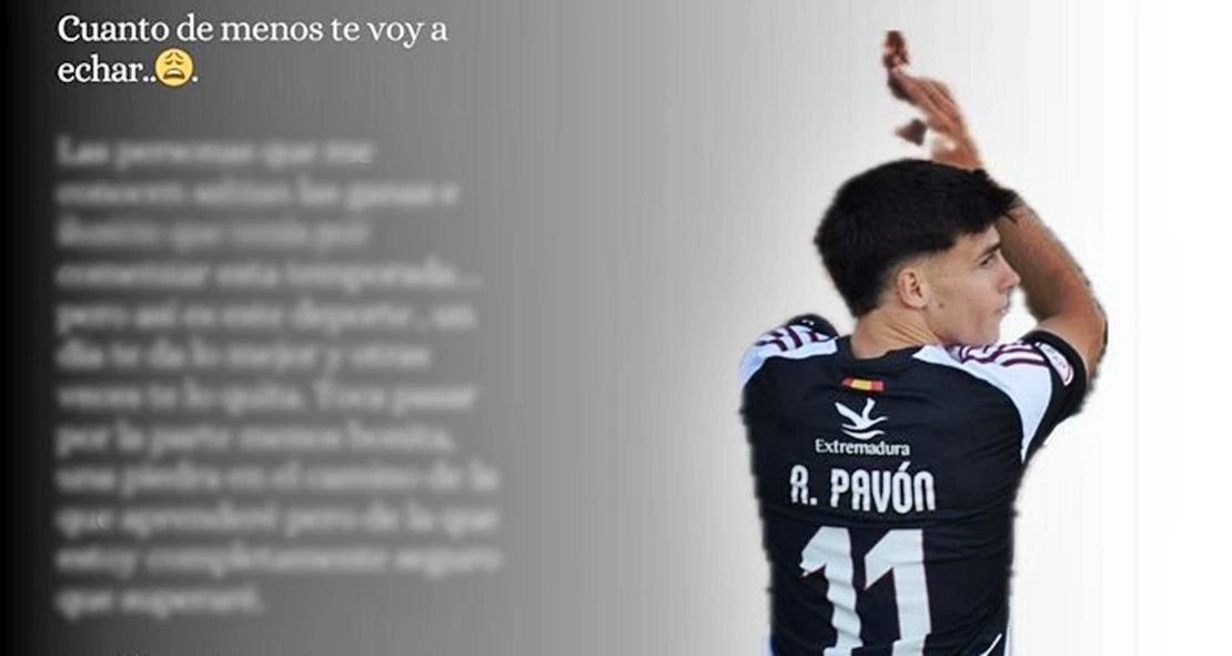 Antonio Pavón envía un mensaje a la afición del CD Badajoz