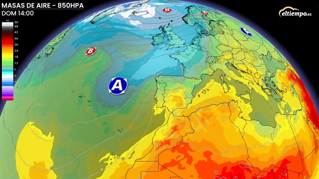 Bajada de temperaturas de cara al próximo fin de semana