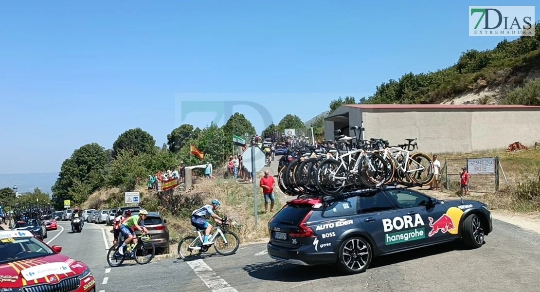 Imágenes del primer tramo de La Vuelta por Extremadura