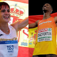 María Pérez y Jordan Díaz, abanderados de España en la clausura de los JJOO