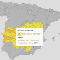 Alerta naranja en parte de Extremadura este miércoles: se superarán los 40ºC