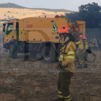 Un incendio nivel 1 en la provincia de Cáceres afecta a infraestructuras aisladas y a la N-110