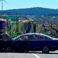 Trasladado hasta el Hospital en estado grave tras un accidente en la EX-370