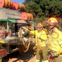 Se queman más de 40 hectáreas en una finca contigua a Valdebótoa (BA)