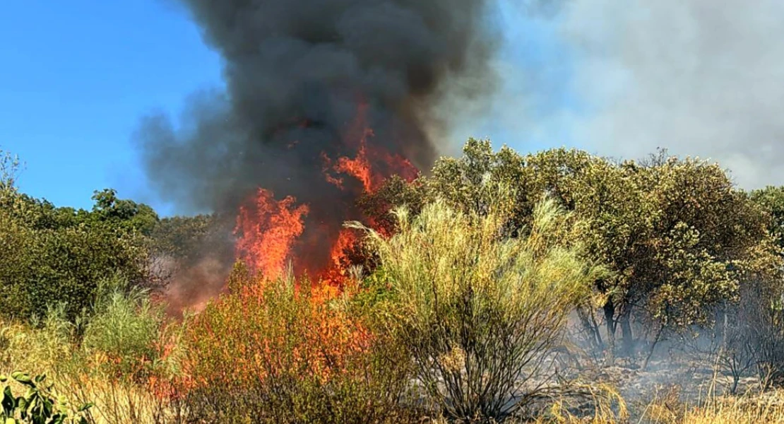 Desactivado el nivel 1 de peligrosidad en el incendio de Valdecaballeros (BA)