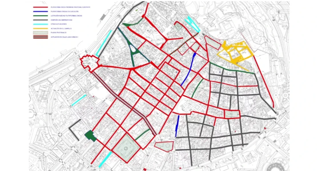 Estas son las calles que estarán cortadas por obras en Badajoz esta semana