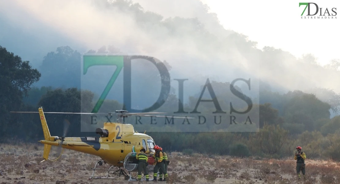 Impactantes imágenes del incendio Nivel 1 en la Sierra Gragera (Extremadura)