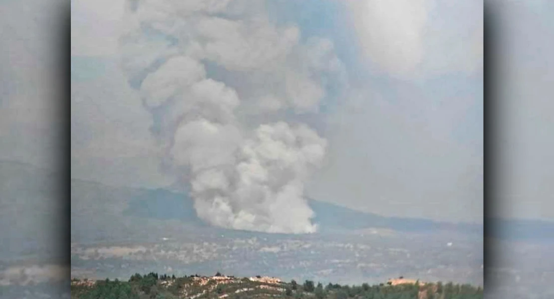 Desoladoras imágenes del incendio de nivel 1 de peligrosidad en La Vera