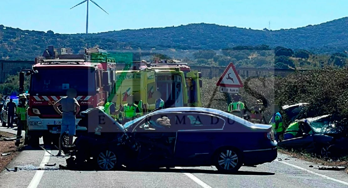 Trasladado hasta el Hospital en estado grave tras un accidente en la EX-370