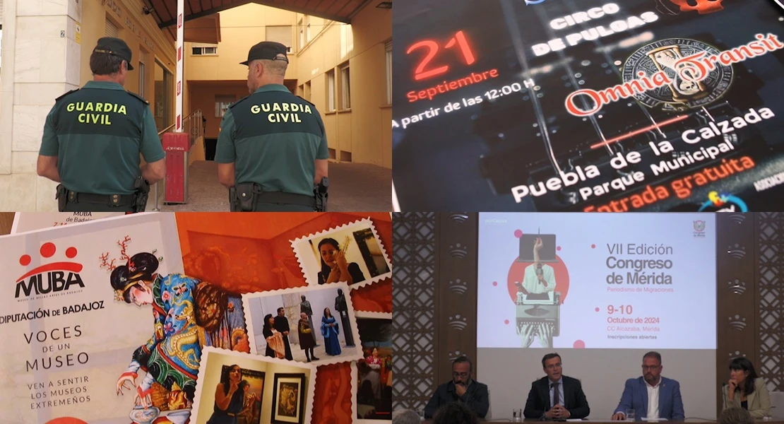 Inversiones, cultura y actividades de la Diputación de Badajoz esta semana