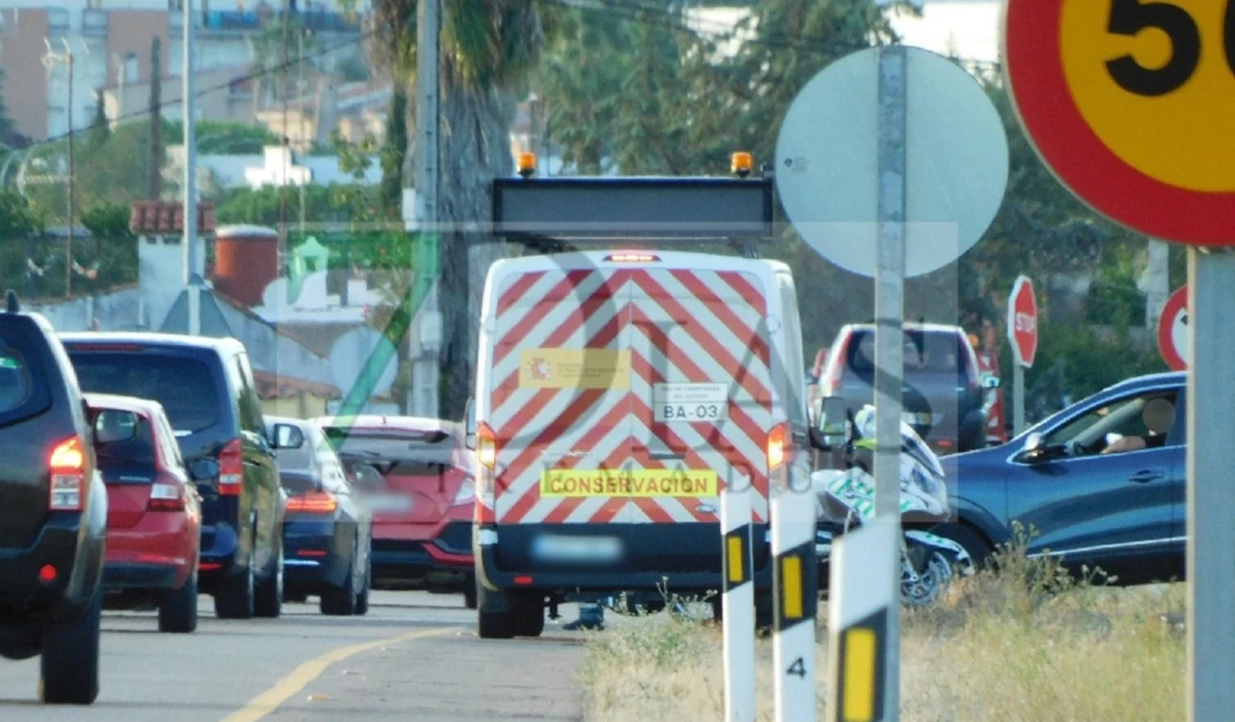 Accidente a la salida de Badajoz