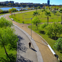 Tachan de "vergonzoso" el estado de las pistas deportivas en el Parque del Guadiana en Badajoz