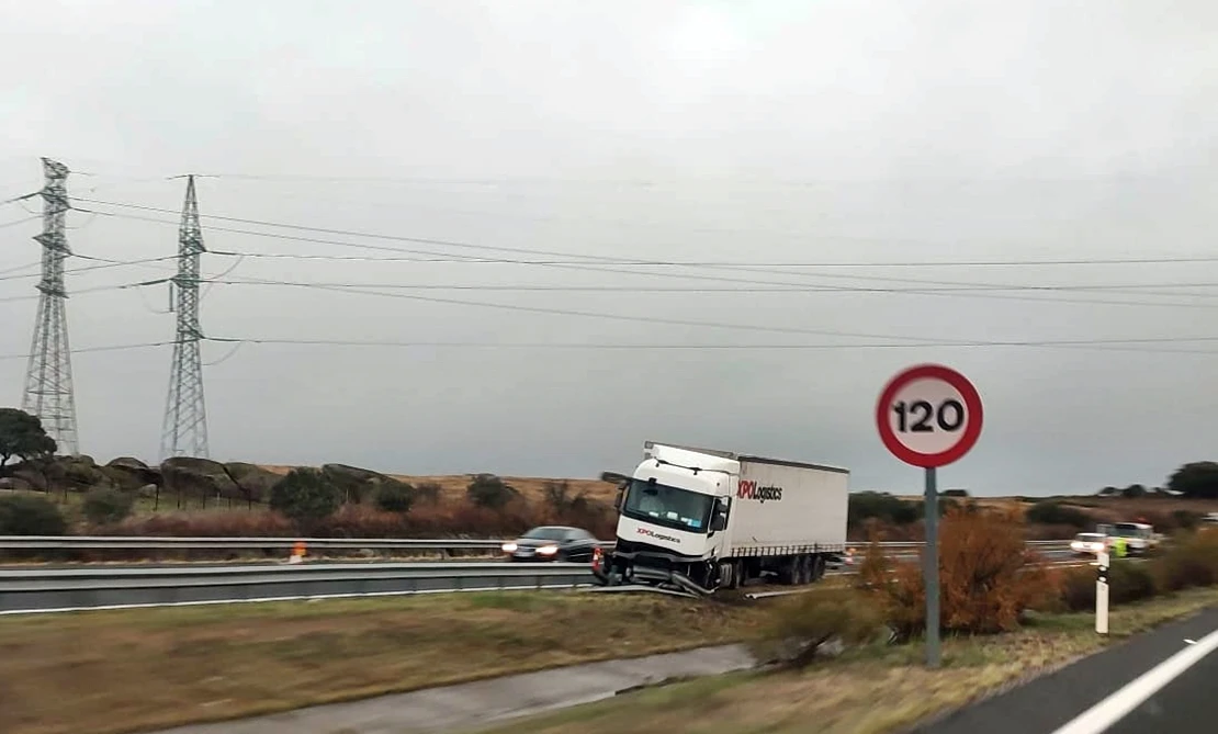 Accidente camión en la A-66