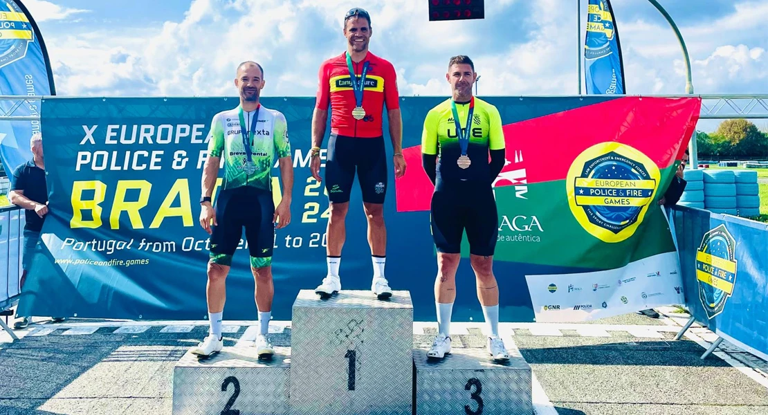 Un ciclista extremeño gana 6 medallas en los Juegos Europeos de Policías y Bomberos