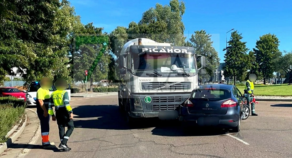 Un accidente urbano en Badajoz deja un herido