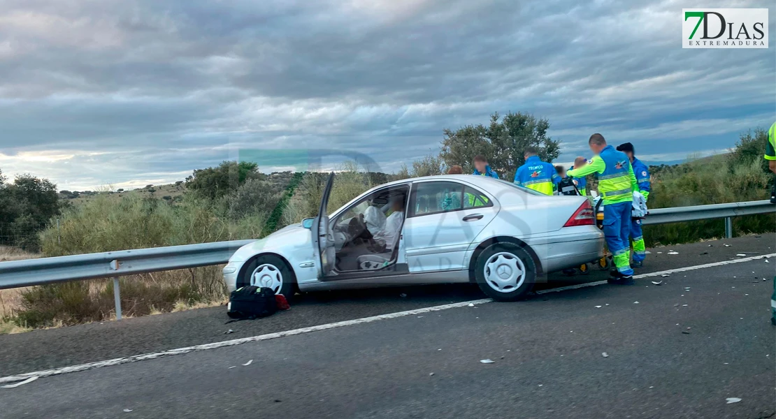 Accidente entre varios vehículos en la A-66