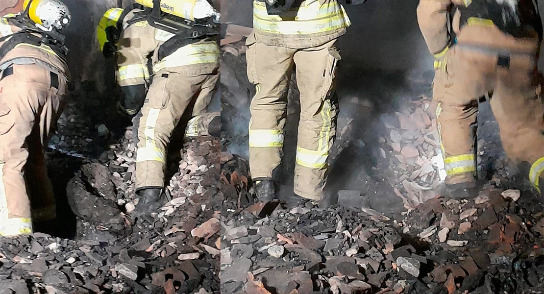 Fallecido en un incendio en Extremadura: el cuerpo ha aparecido entre los escombros