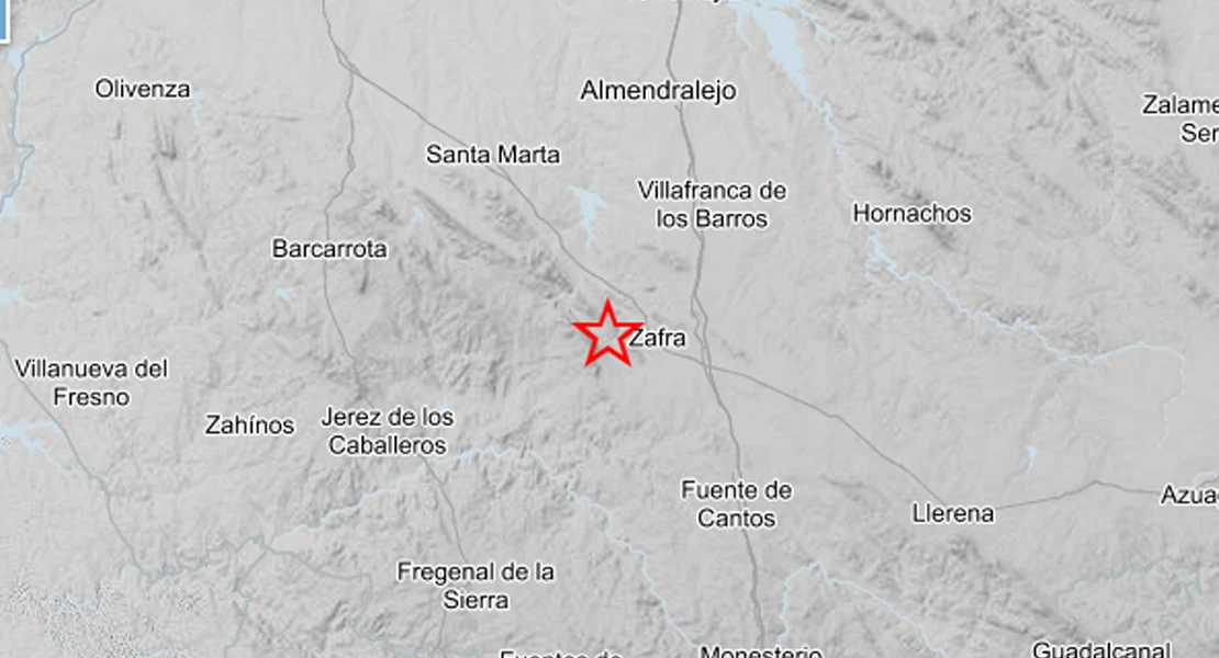 Registrado un terremoto cerca de Zafra