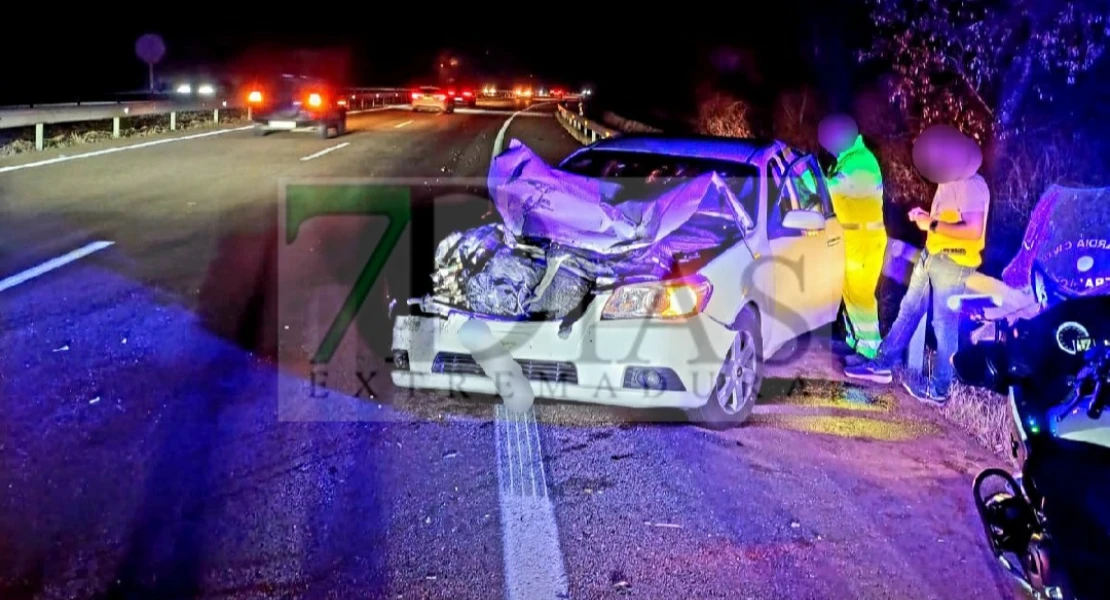 Accidente en la A-5, a la salida de Badajoz