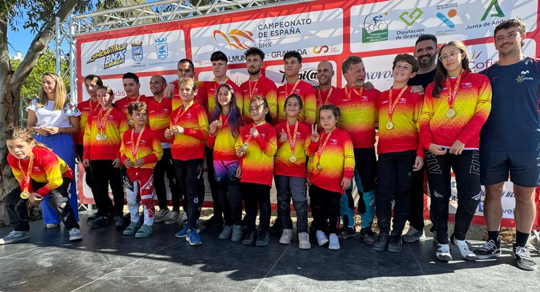 Badajoz BMX se trae a casa cinco medallas del campeonato nacional