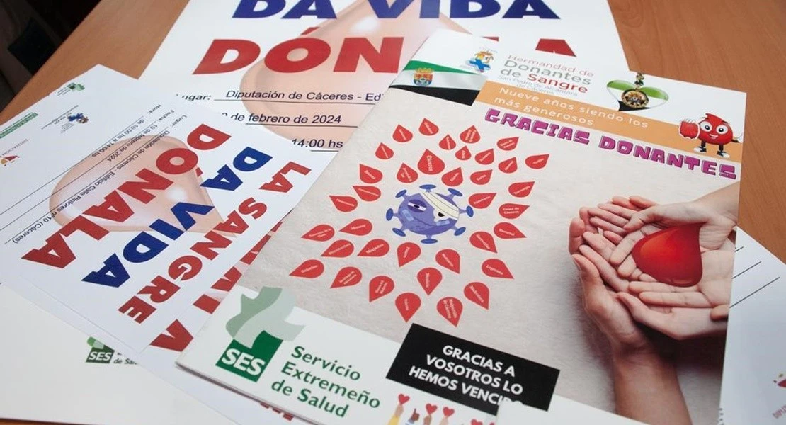 La Diputación de Cáceres lanza una nueva campaña para fomentar la donación de sangre