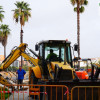 Avanzan las obras del nuevo carril bici en Puerta de Palmas en Badajoz