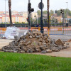 Avanzan las obras del nuevo carril bici en Puerta de Palmas en Badajoz