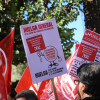 Manifestación en Badajoz para que los conductores de autobuses se jubilen antes