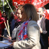 Manifestación en Badajoz para que los conductores de autobuses se jubilen antes