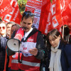 Manifestación en Badajoz para que los conductores de autobuses se jubilen antes