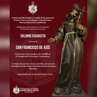 Celebrarán una eucaristía en honor de San Francisco de Asís en Badajoz