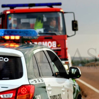 Atrapado tras un accidente cerca de Jerez de los Caballeros (BA)