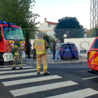 Incendio en el interior de un edificio en Badajoz