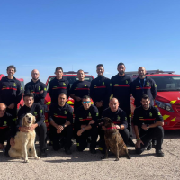 13 bomberos del CPEI y un perro trabajarán en Valencia en la búsqueda de desaparecidos