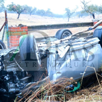 Se precipita por un barranco mientras conducía por la N-521 en Extremadura