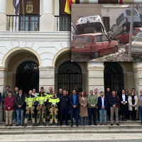 Minuto de silencio por las víctimas de la DANA recordando la riada en Badajoz