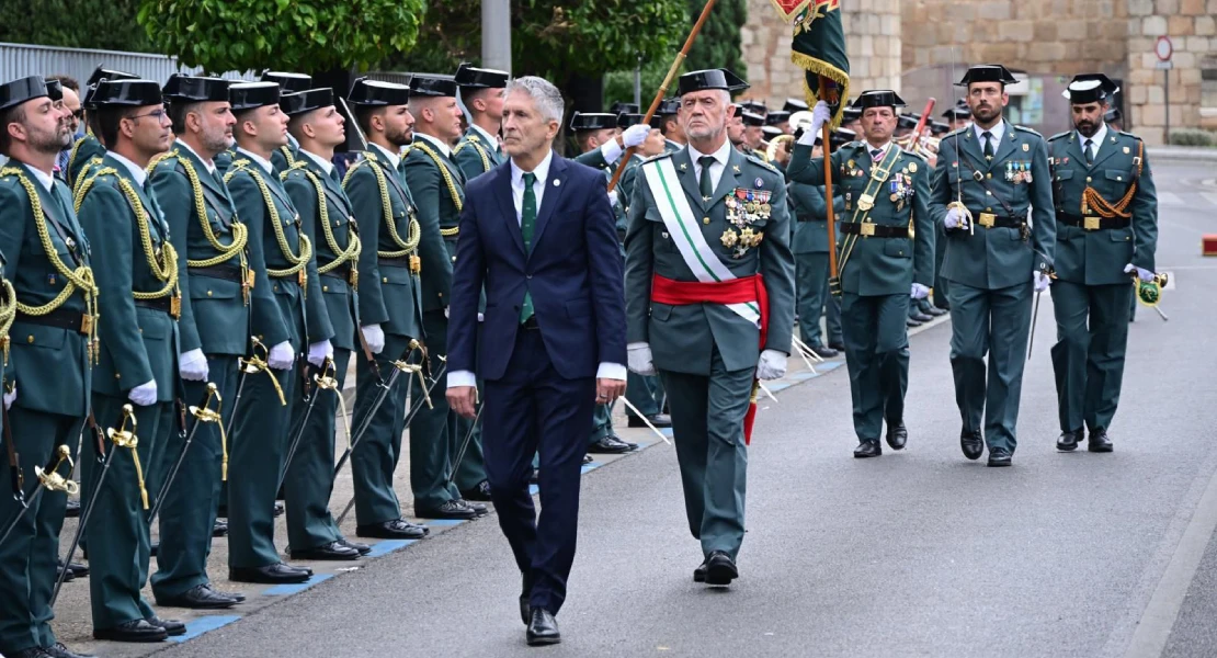 El ministro Marlaska preside en Mérida el acto central de la patrona de la Guardia Civil