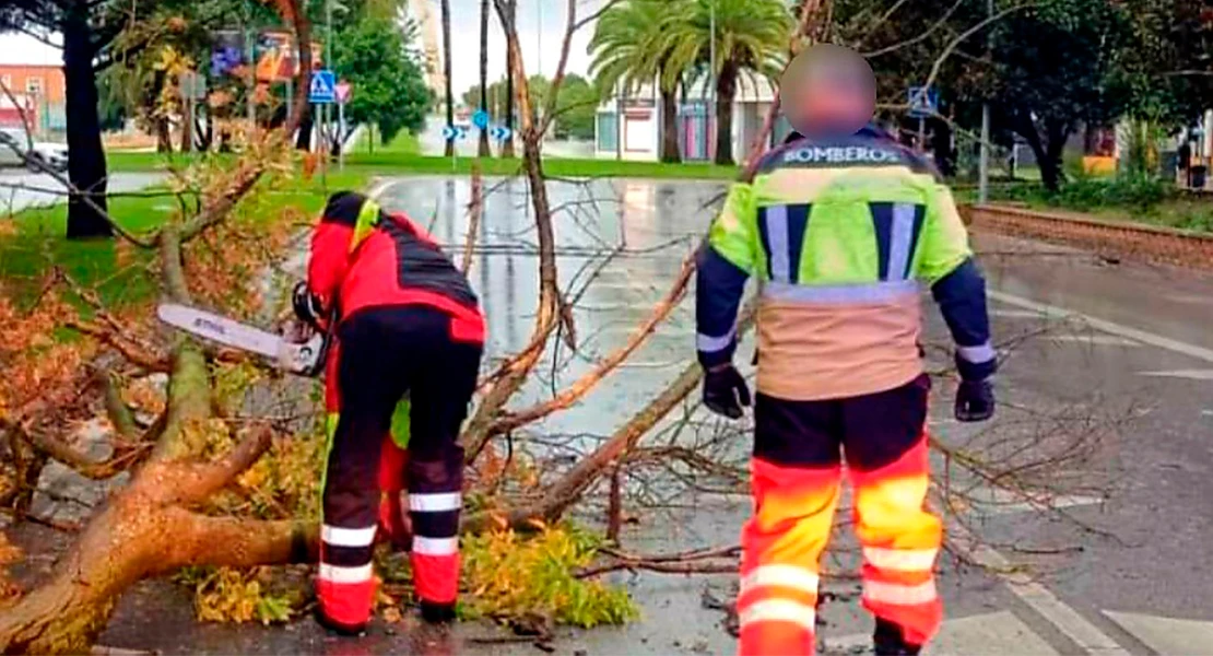 Inundaciones, cortes de luz, ramas y cornisas caídas: estragos del temporal en Badajoz