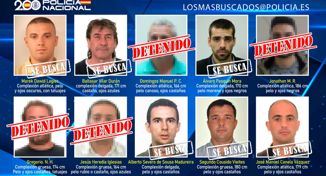 Policía Nacional detiene a uno de los 10 fugitivos más buscados en España