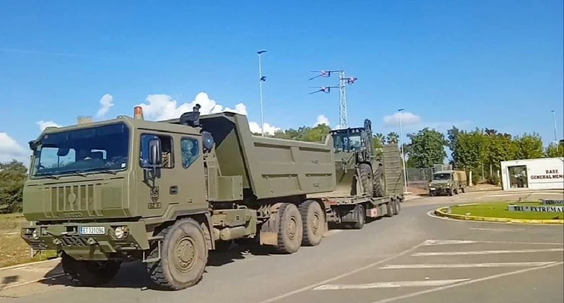 Así ha sido la salida de los militares de Extremadura hacia Valencia