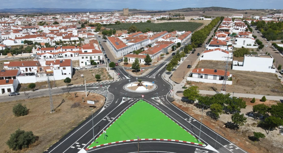 Una nueva obra en Olivenza para reducir la siniestralidad en la EX-107