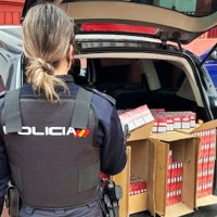 Detenido tras ocultar 3.000 cajetillas de tabaco en su vehículo mientras circulaba por la avenida de Elvas (BA)