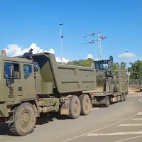 Así ha sido la salida de los militares de Extremadura hacia Valencia