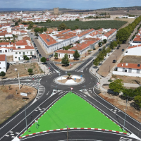 Una nueva obra en Olivenza para reducir la siniestralidad en la EX-107