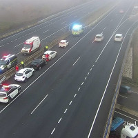 Accidente múltiple a la salida de Badajoz